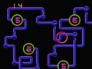 A mini-game: reach your destination through the tubes of time