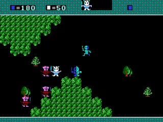 In front of the enemy