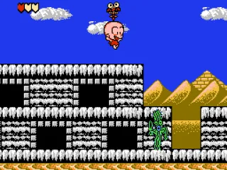 Bonk is carried off to a bonus level