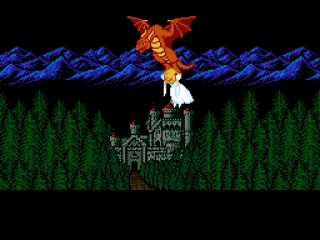 The princess is abducted in the dark of night.