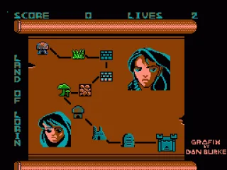 Overview map of Lorin with all the levels