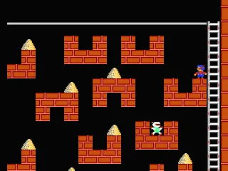 This level features few ladders and many separate blocks.