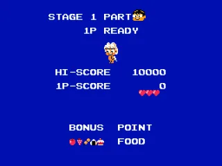 Screen before the level starts