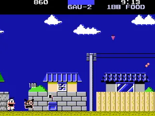 The Japanese version replaces the cherub with what appears to be a ghost-like character.