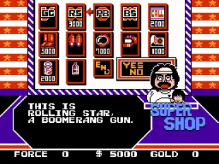 Buy items in the Super Shop