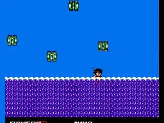 Swimming in the water