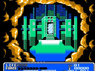 Emerging from a cryogenic chamber... our hero