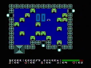 The elevator shaft on level 0