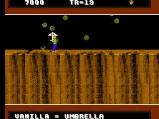 ... or protects him from falling rocks