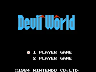 Title screen and main menu