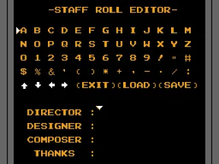 Staff roll editor