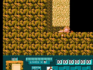 Burrowing through the soft brown earth