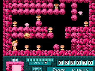 I get the bonus round for my trouble-- collect as much treasure without any boulders falling on you