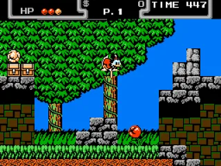 Scrooge jumping. Graphics are great!