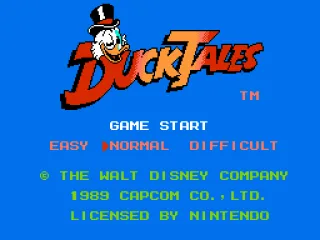 Title screen (European release)