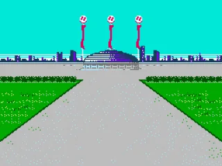 Outside shot of the stadium (Japanese version).