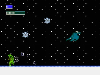 Transforming into a dragon amidst the snowfall