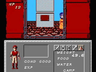 Walking through a town