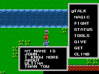 John. Always bragging that he knows more about Ultima than everyone