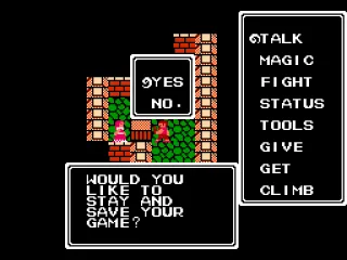 The only way to save the game is here at the Inn that ONLY to be found at Lord British's Castle