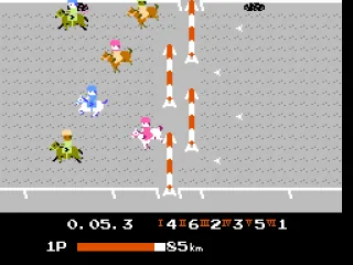 A dirt course with obstacles.