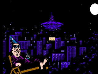 Which is stranger event, the foreground or the background?