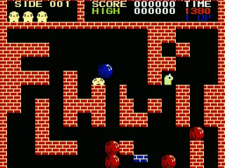 Getting smooshed by a boulder.