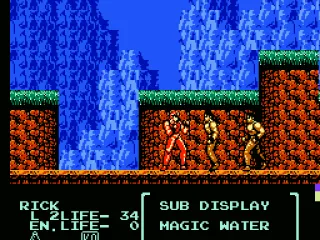 Using the magic water will refill your life meter.