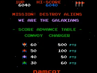 This is the list of 'aliens' including the convoy charger to be destroyed.