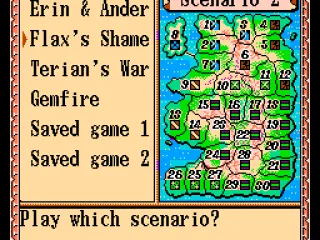 Selecting a scenario