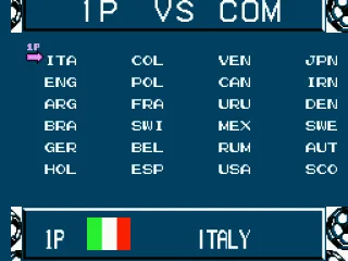 All the different teams you can choose from.