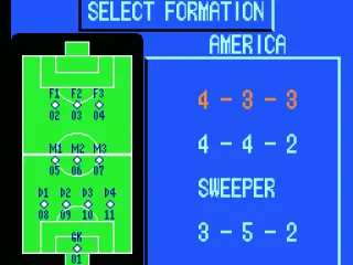 Selecting your formation.