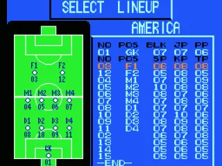 Selecting your line-up.