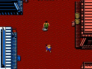 Getting shot by the bad guys...