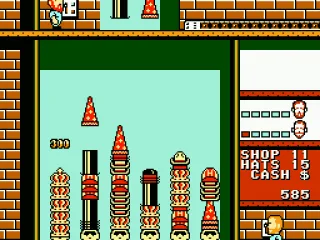 Collecting big money from getting 5 crowns together in a column.