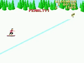 Running out of time before finishing the downhill event