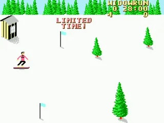 Starting the downhill portion of this run