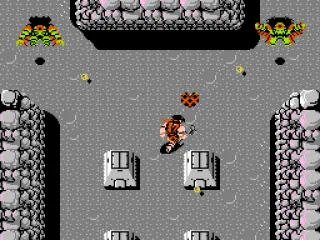 Shooting some harpies while picking up hearts.