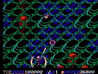 Swept away to a bonus powerup level