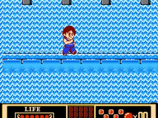 Start the game by heading along the waterfall to meet the old man