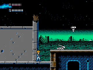 Robots attack out of the ruins of the city