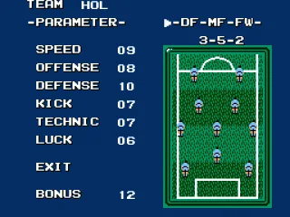 the team, for example 4-3-3 or 3-5-2