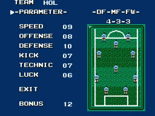 You can change the start formation of...