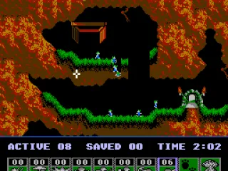 Turn the little suckers into diggers, and you have solved the level