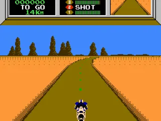 Racing down the road