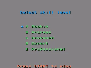 choosing skill level