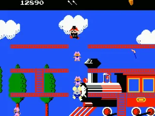 When you're bouncing on the trampolines you are invincible.