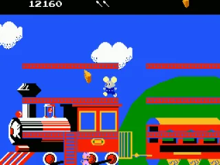 You have to collect all the cheese pieces to exit the stage 1 levels.