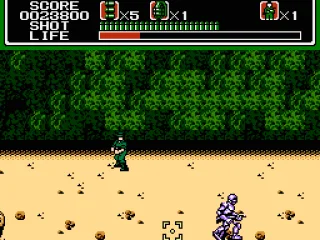 Some of these soldiers are actually robots when you blast away the skin