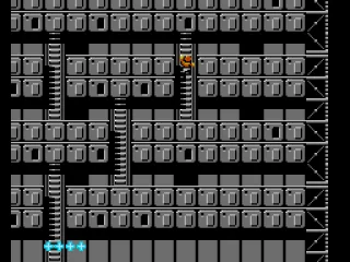 These ladders are much too big for the mech. So the pilot must eject to climb them